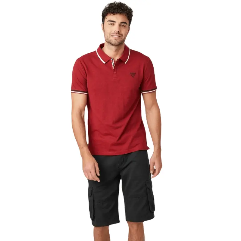 

Футболка Guess Factory Richie Polo, красный