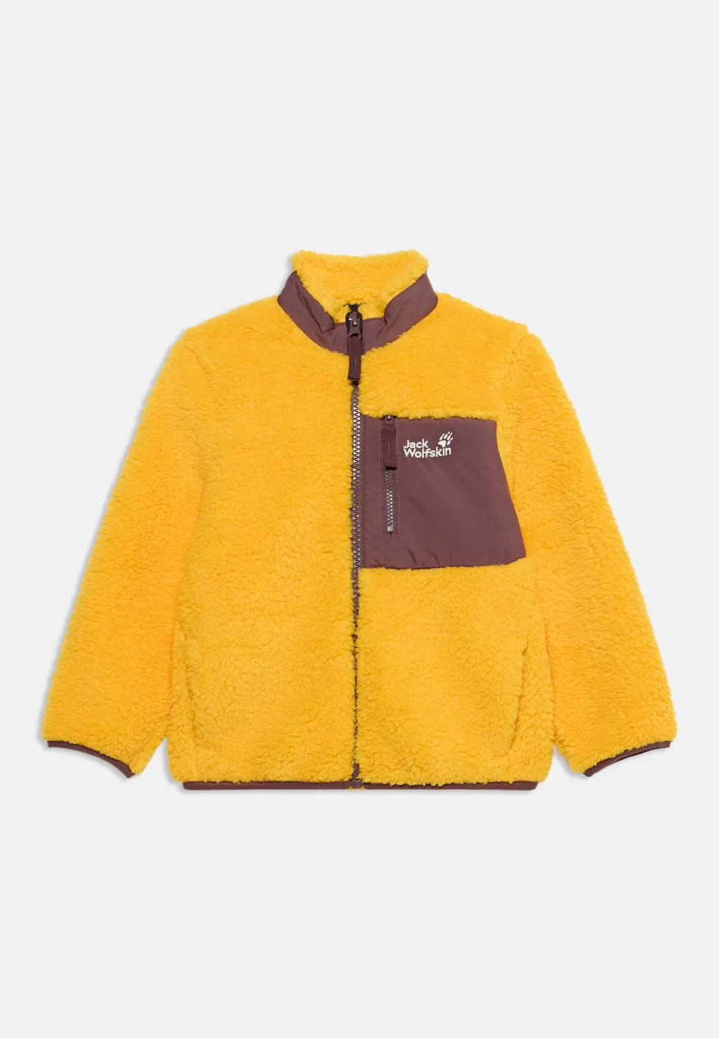 Куртка Curl унисекс - флисовая куртка Jack Wolfskin, Burly Yellow