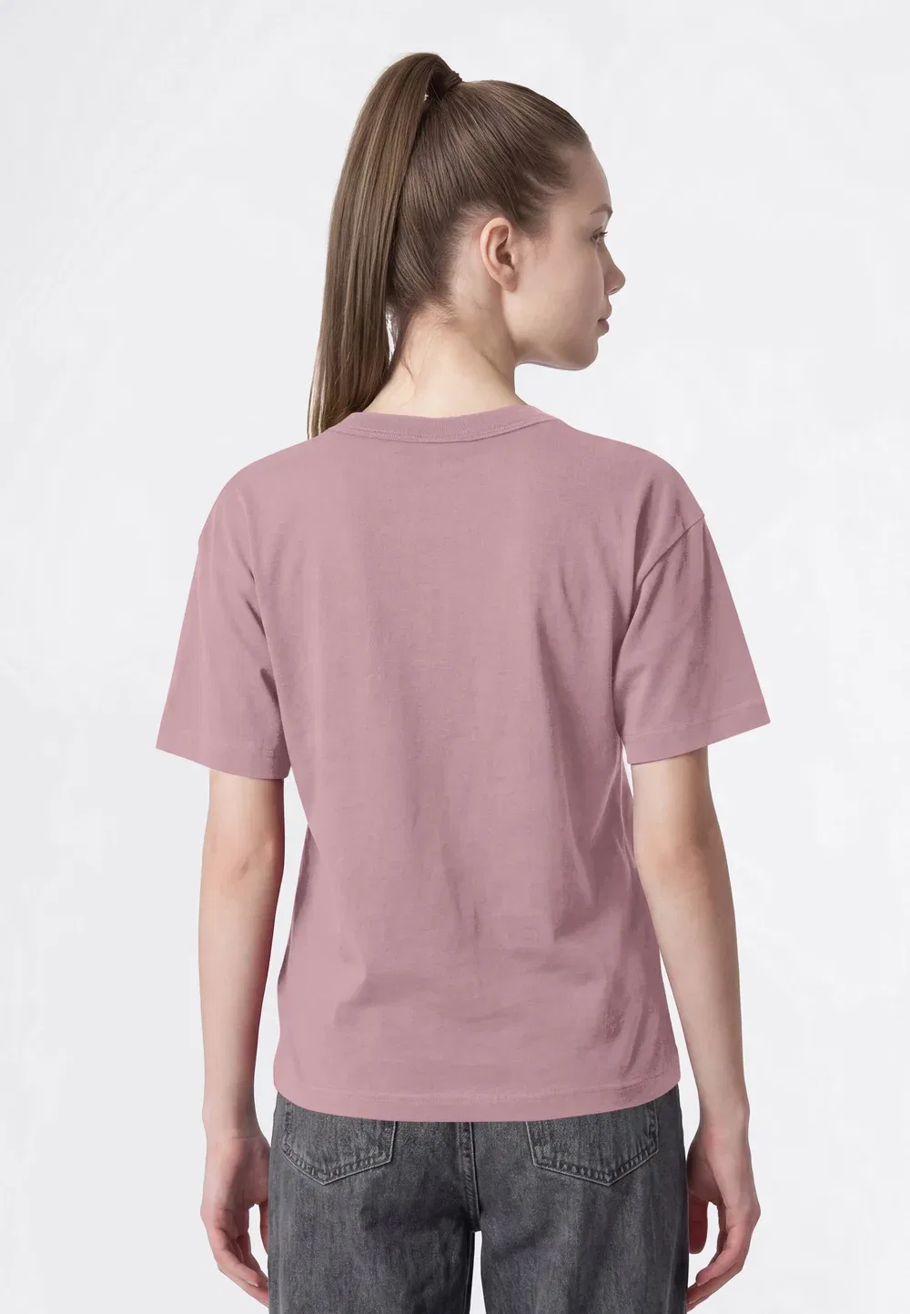 Спортивная футболка свободного кроя в классическом стиле Champion, Pink — фото 3