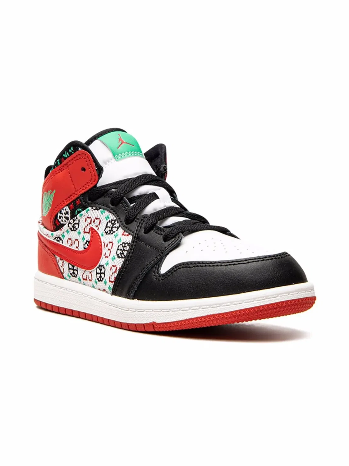 Кроссовки Air Jordan 1 Mid Holiday Jordan Kids, черный