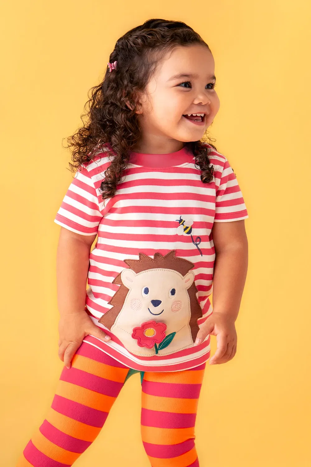 Детская футболка Easy on Frugi, Pink — фото 2