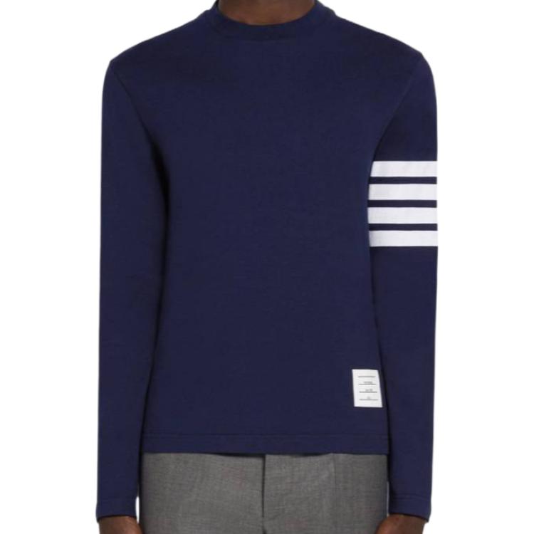 

Футболка с длинным рукавом 4 Bar THOM BROWNE, синий