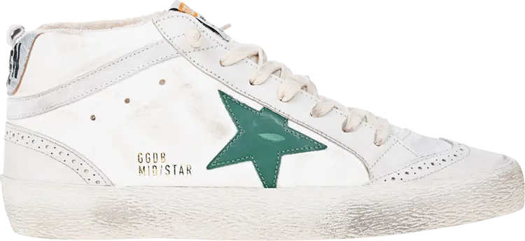 

Кроссовки Golden Goose Wmns Mid Star Cream Green, кремовый, Бежевый, Кроссовки Golden Goose Wmns Mid Star Cream Green, кремовый