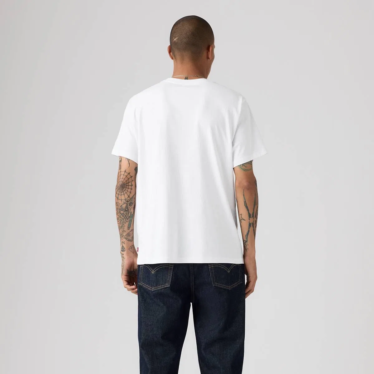 Свободная футболка с графическим принтом Levi's, Music City Vinyls White Plus - White — фото 4
