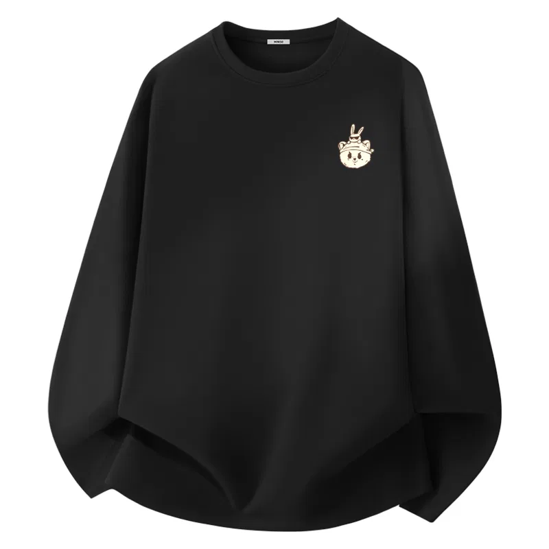 Детская футболка с длинным рукавом Street Dance Buddy Chest Logo MINISO, Army Green — фото 3