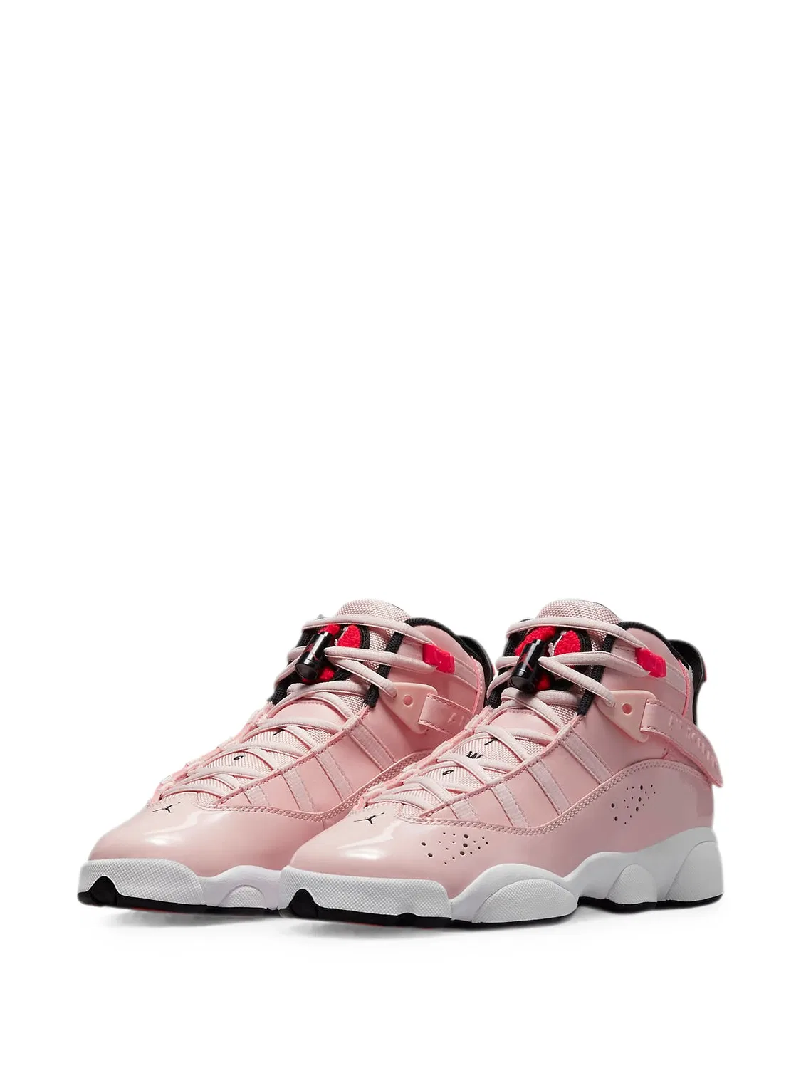 Кроссовки 6 Rings GS из лакированной кожи Jordan Kids, розовый