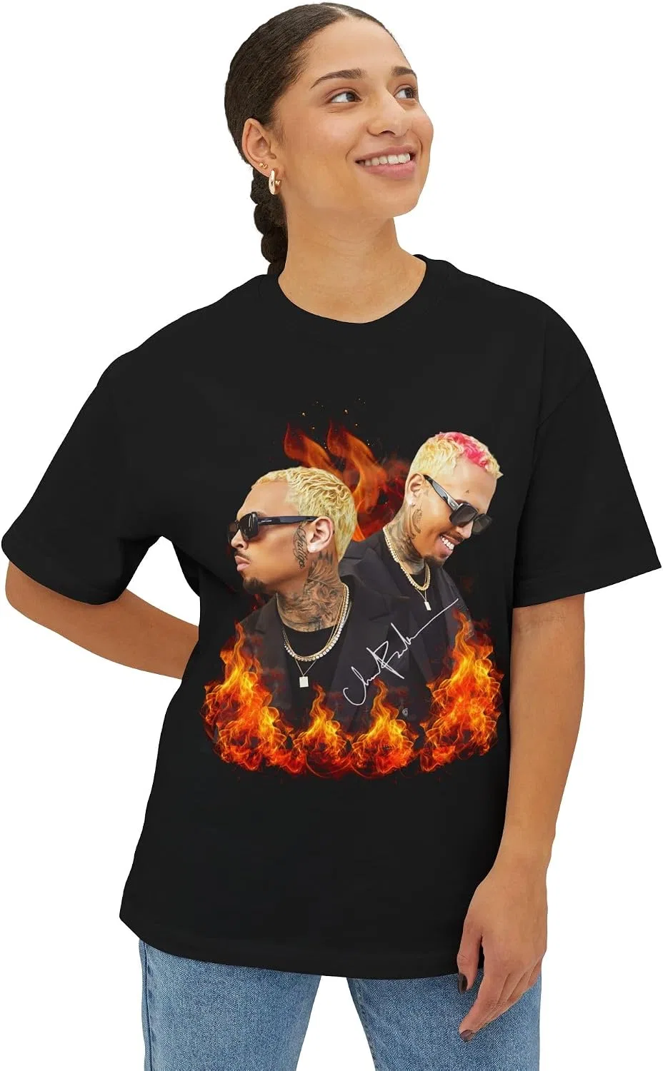 Боксерская футболка оверсайз KruBae Breezy Boxy Tee, Black — фото 2