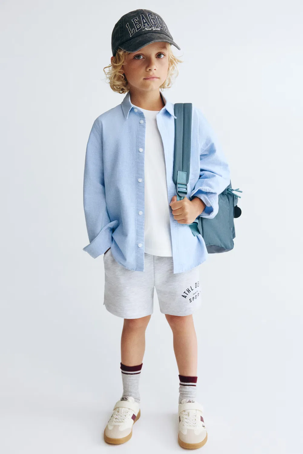 Оксфордская рубашка H&M, Hellblau — фото 3
