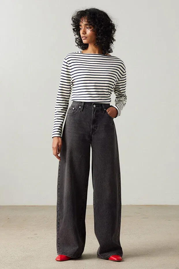 Женские джинсы прямого кроя с высокой талией Levi'S, Anthracite