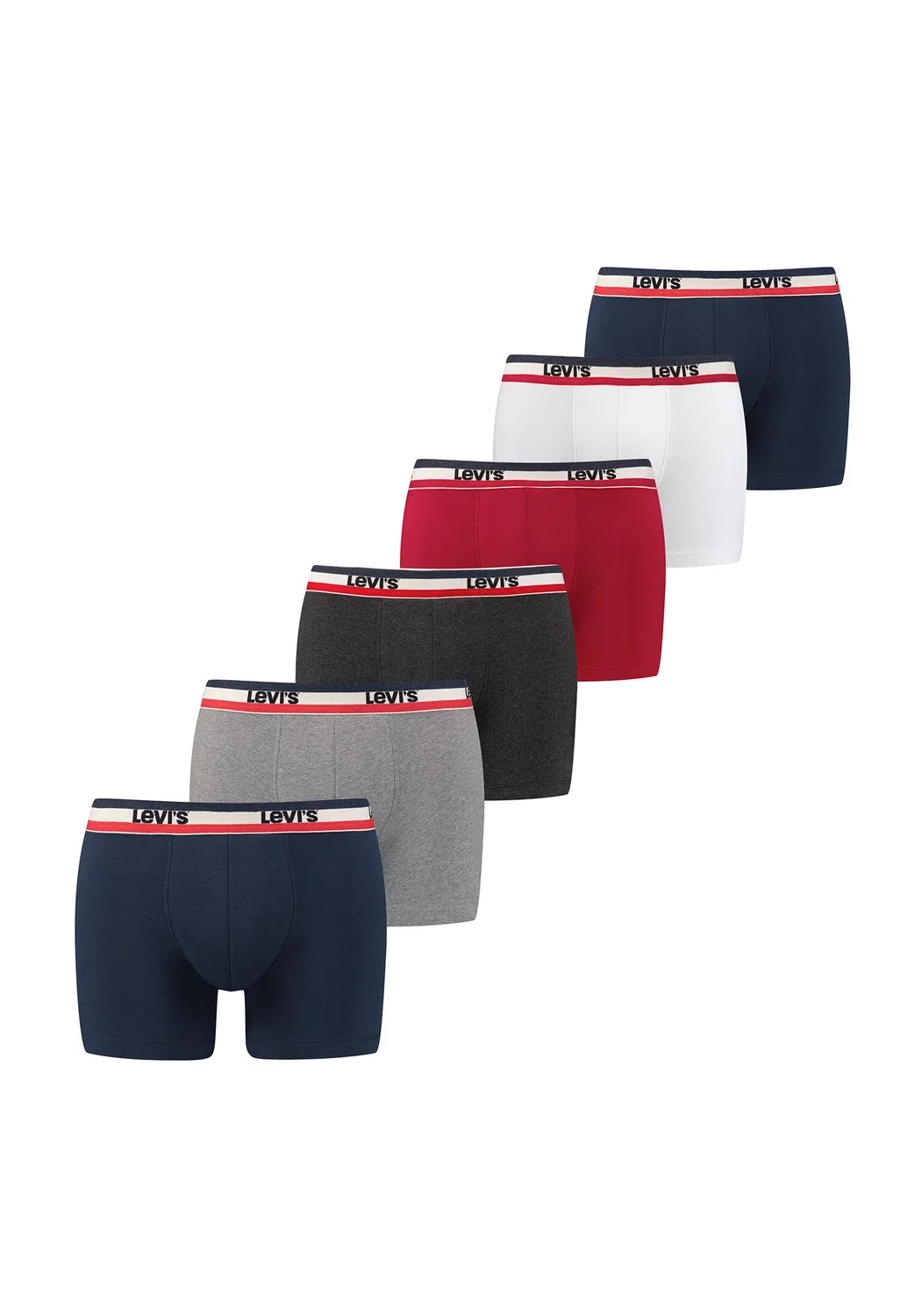 Мужские хлопковые боксеры SOLID BASIC Levi's, Синий