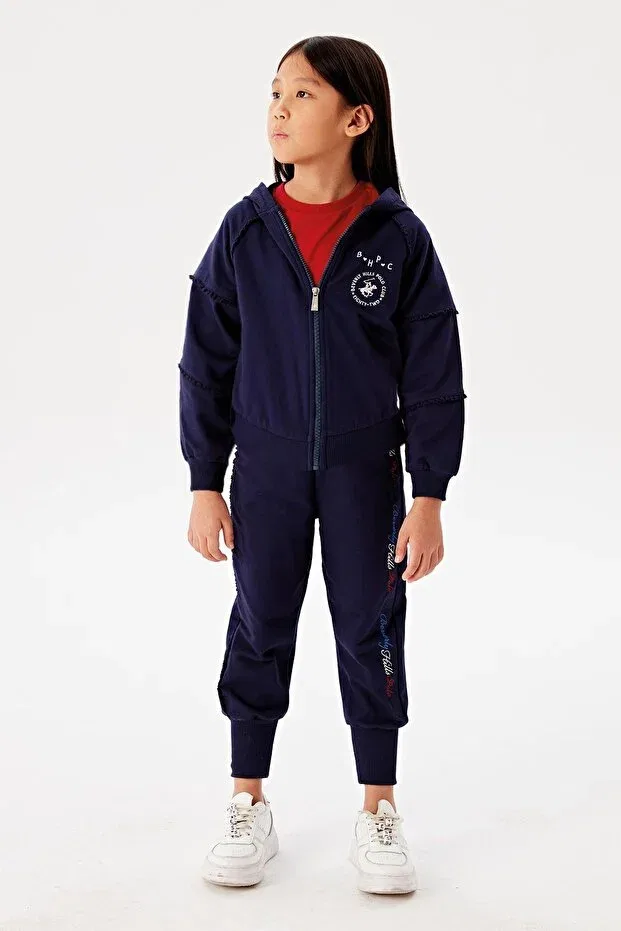 Детское худи для девочек с длинным рукавом Beverly Hills Polo Club, Navy Blue