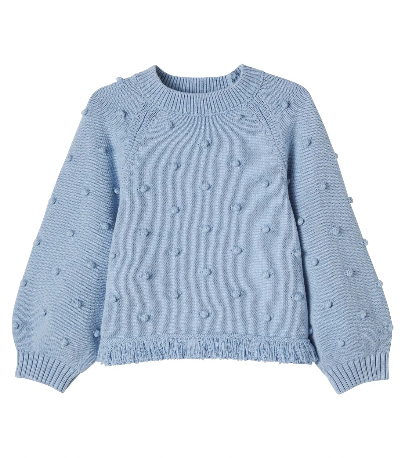 Свитшот с бахромой Stella Mccartney Kids, синий