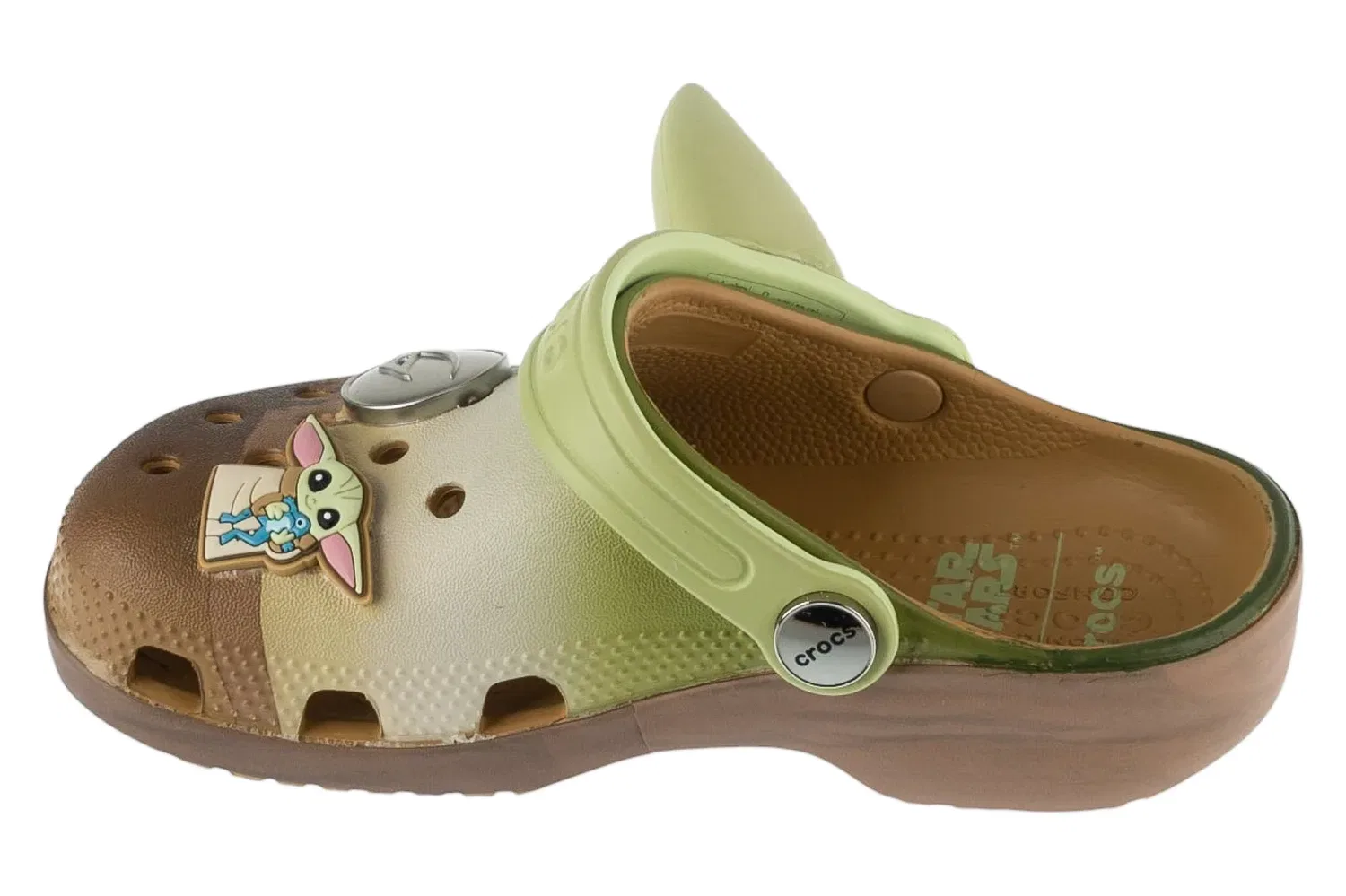 Кроксы с принтом Star Wars Grogu Crocs, серый — фото 2