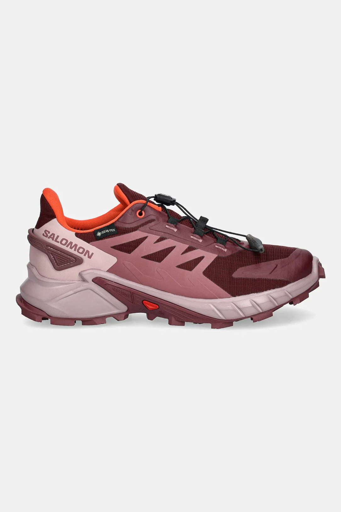 Ботинки женские Salomon Supercross 4 GTX с технологией Goretex, бордовый