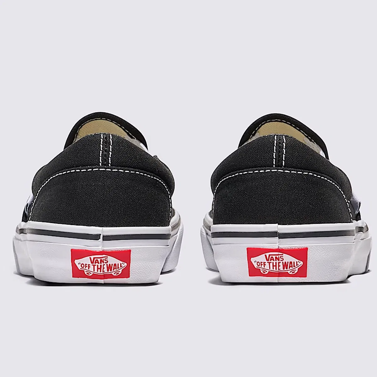 Детские кеды-слипоны с принтом Vans, черный — фото 4