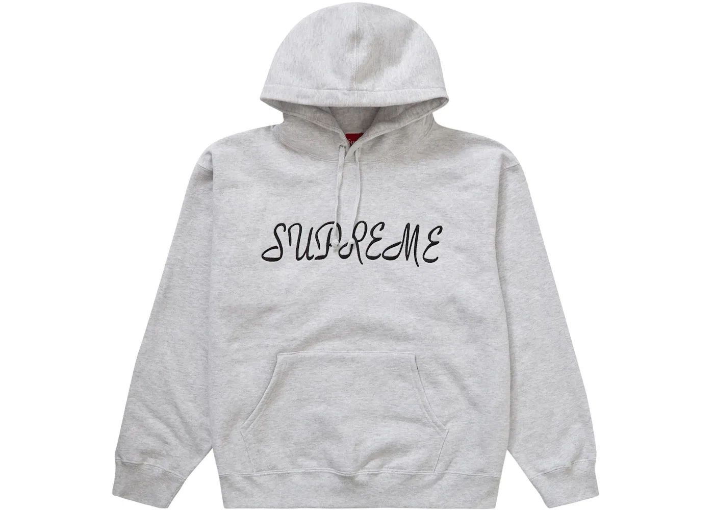 Мужской худи с принтом Supreme, Ash Grey