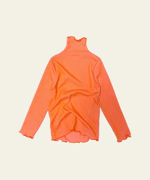 Футболка с длинным рукавом Line Polar, оранжевая, Frise