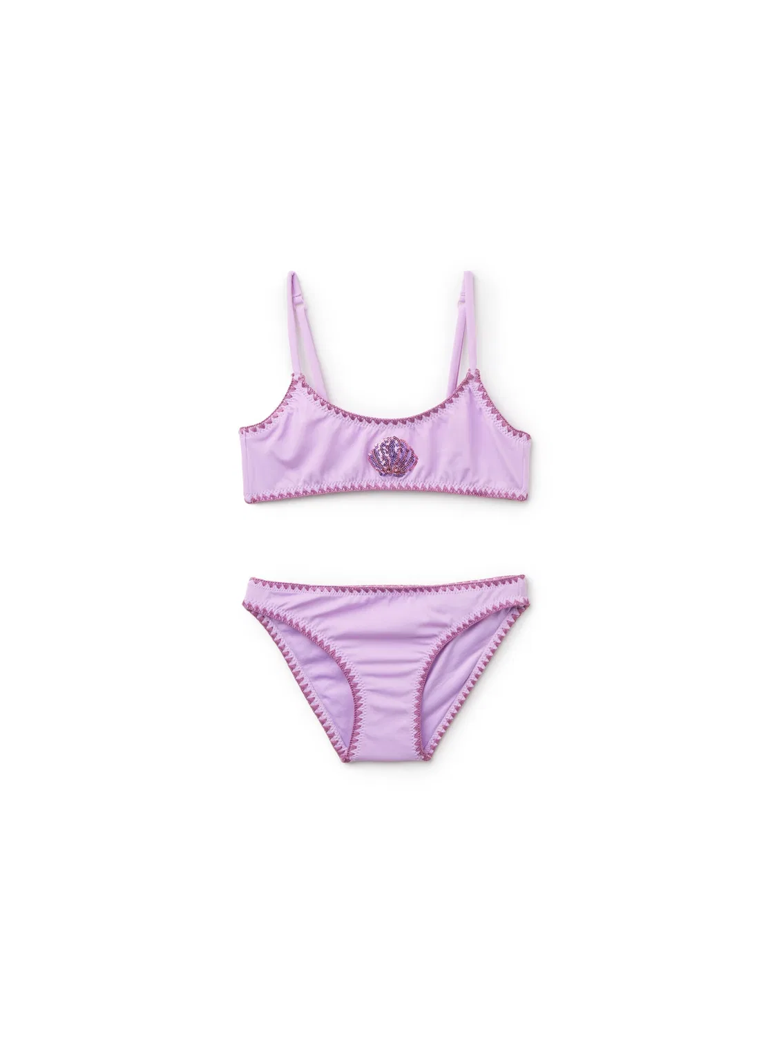 Calzedonia Бикини-бралетт Ocean Pearl фиолетового цвета