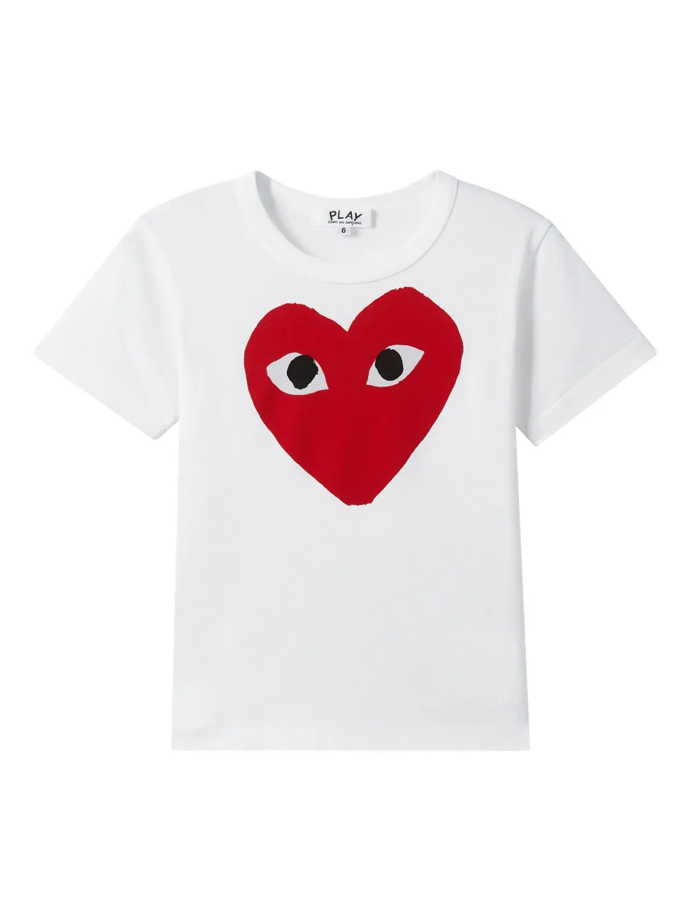 

Футболка с логотипом Comme Des Garçons Play Kids, белый