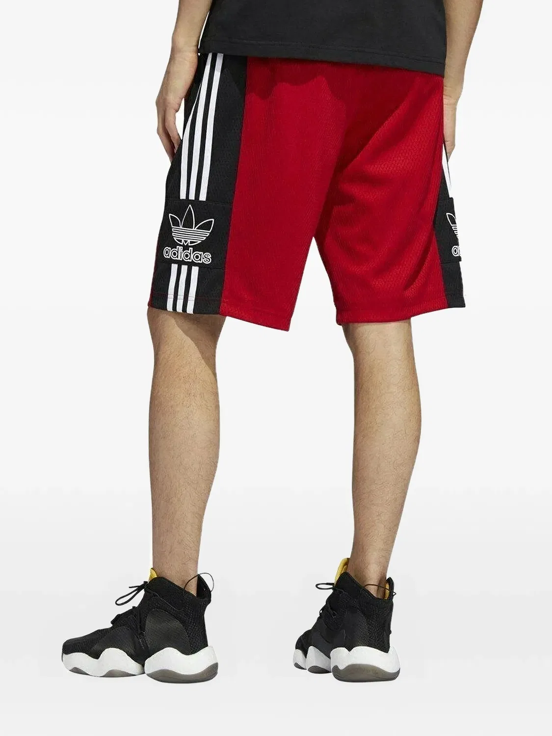 Шорты outline Adidas, красный — фото 2
