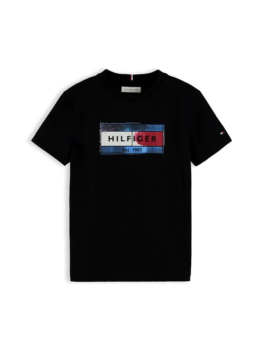 Футболка TOMMY HILFIGER черного цвета