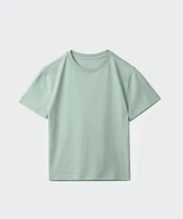 Футболка с круглым вырезом, свободный крой, Musinsa Standard Kids, Dusty Mint — фото 2