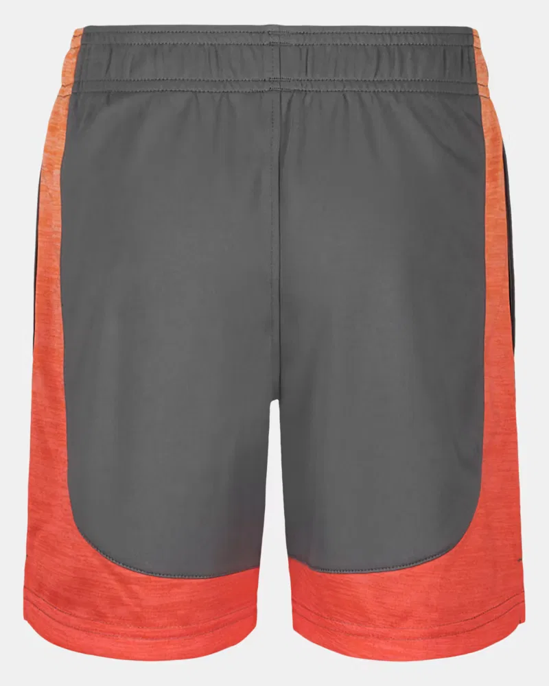 Детские шорты с быстросохнущей тканью UA Tech Block Twist UnderArmour, Clay Green/Venom Red — фото 3