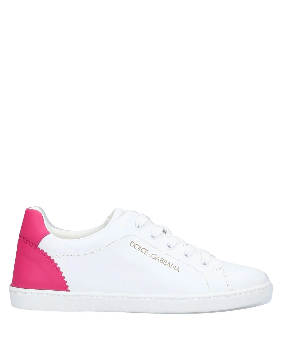 Кроссовки на низком ходу из кожи Calfskin Dolce&Gabbana, белый