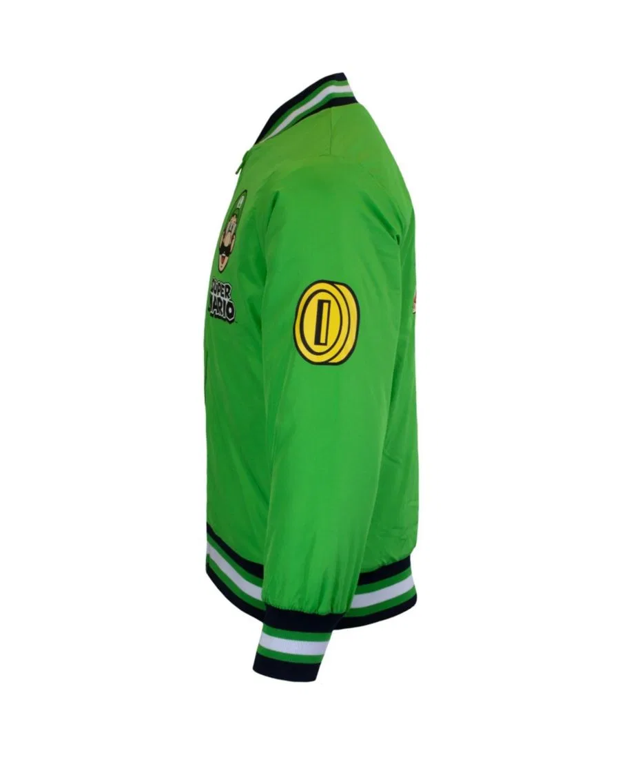 Детская куртка-бомбер Super Luigi Bomber Jacket Mario, Luigi Green — фото 3