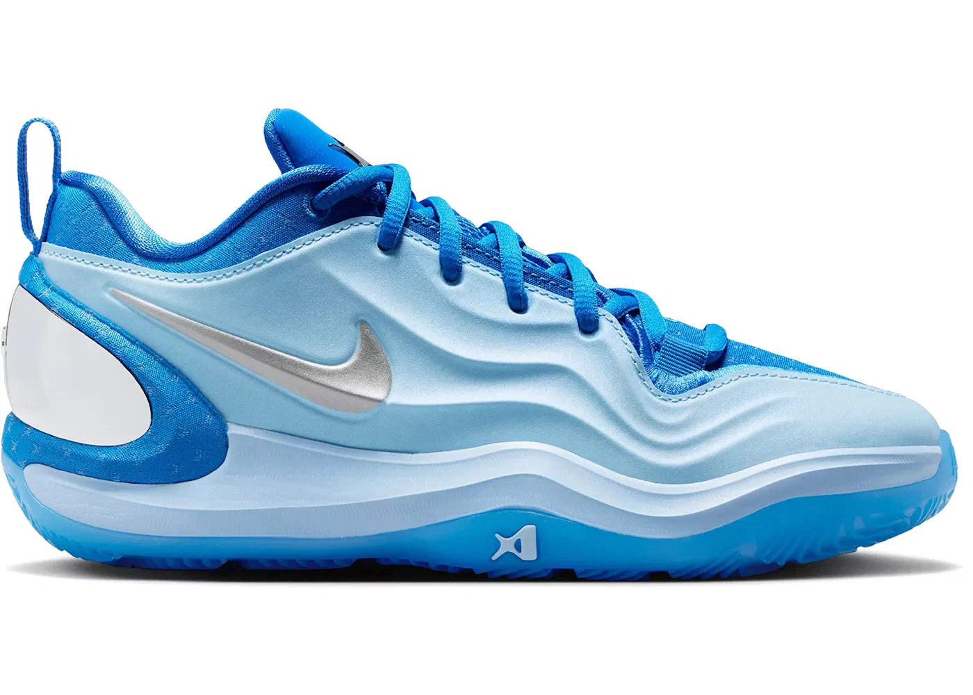 Детские кроссовки для девочек Nike A'ja Wilson A'Two, Blue Crystal/Metallic Silver/Psychic Blue