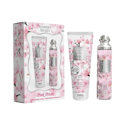 Парфюмерный набор 2 в 1 Emper Gift Set Flowers Secret Pink Petals, Pink