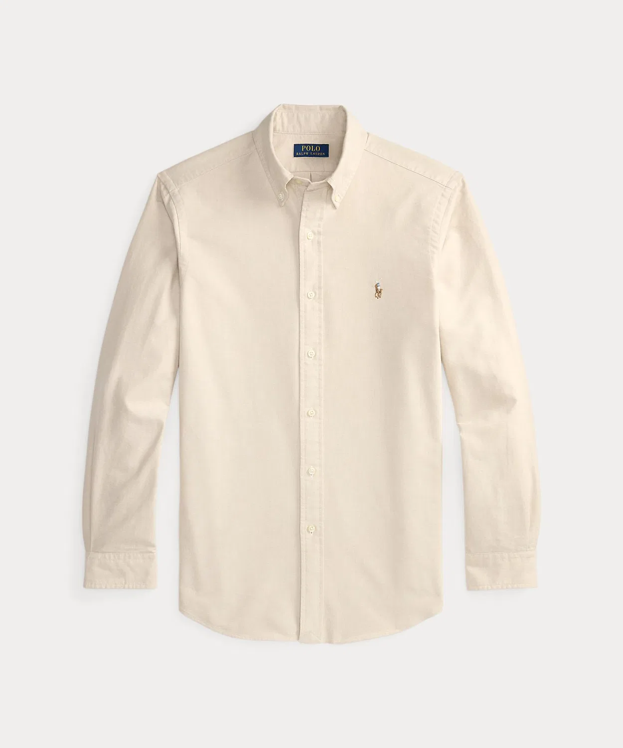 Мужская классическая рубашка-оксфорд с длинным рукавомPolo Ralph Lauren, Brown — фото 2
