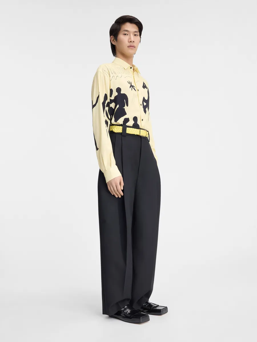 

Рубашка с конным принтом Симон Jacquemus, желтый