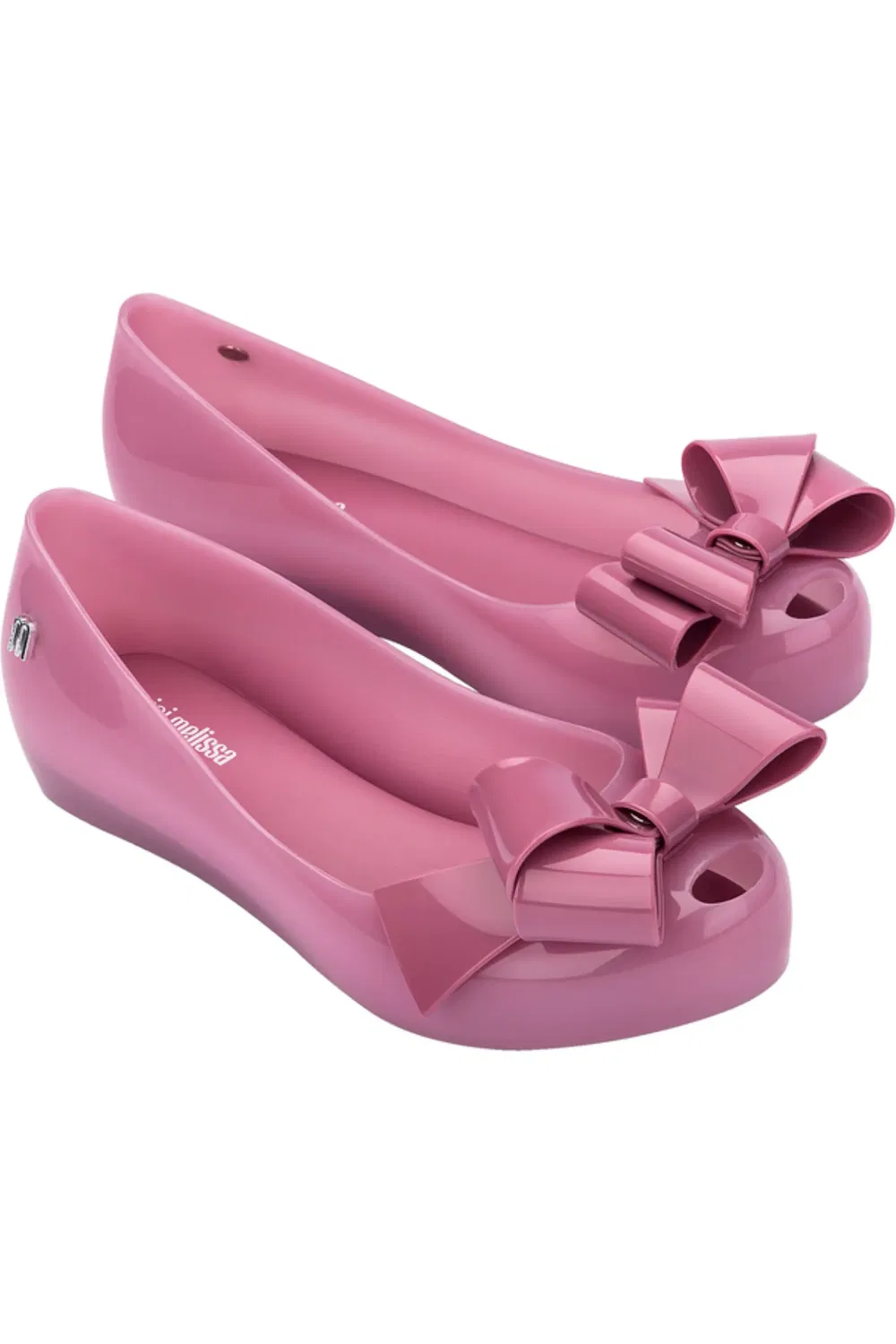 Детские балетки с бантиками Mini Melissa, Lilac