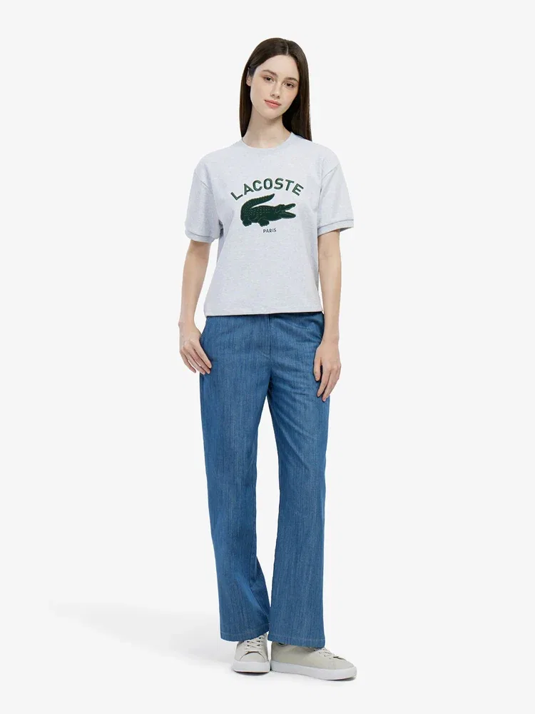 Свитшот Oversize LACOSTE, Antique Silver — фото 4
