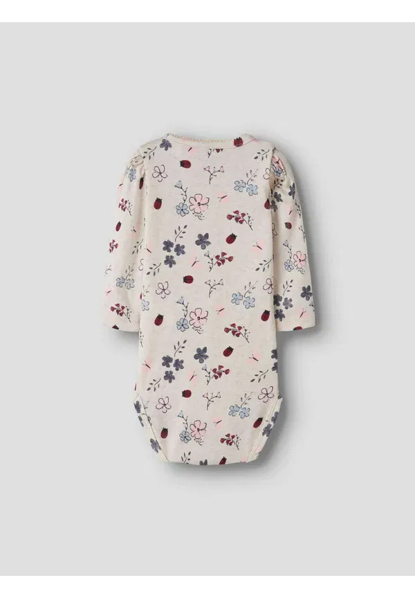 Комбинезон с цветочным принтом Romper printed Name It, Peyote Melange — фото 2