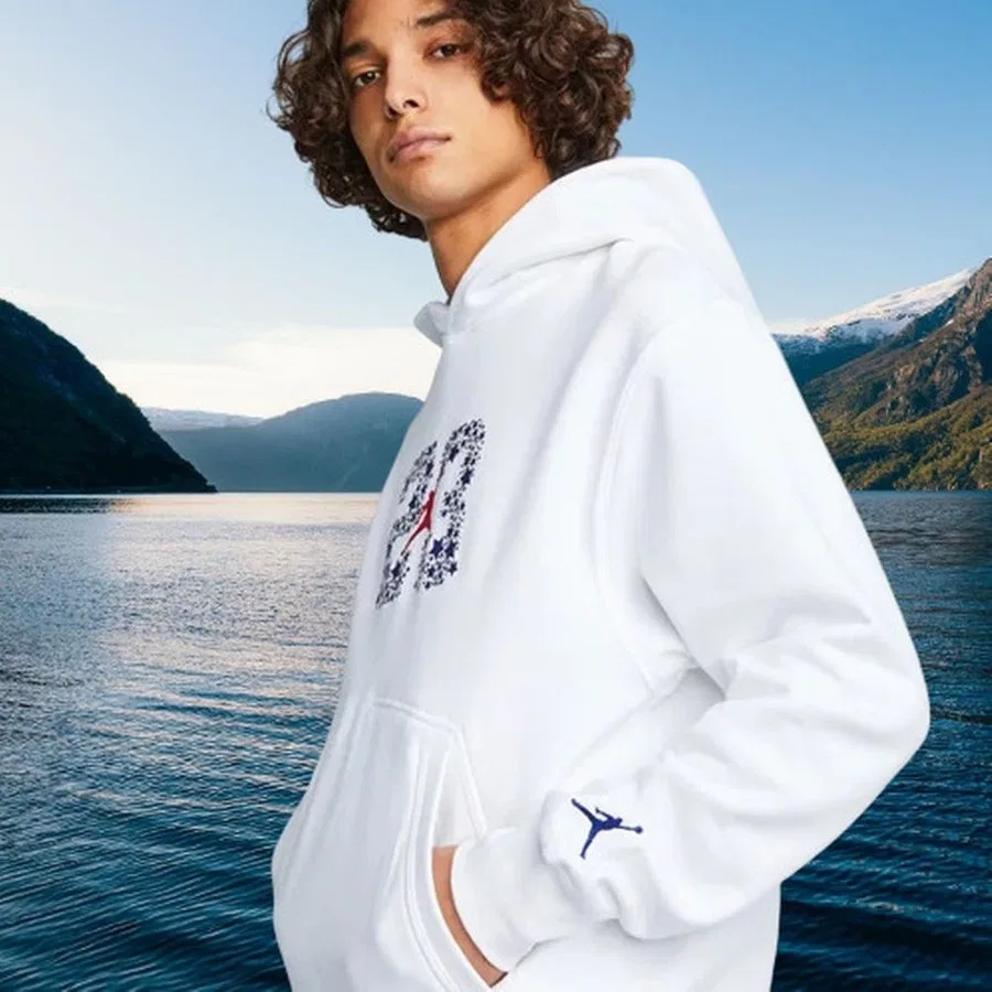 Свитшот-худи мужской с длинным рукавом Jordan Sport DNA Nike, S, Белый — фото 3