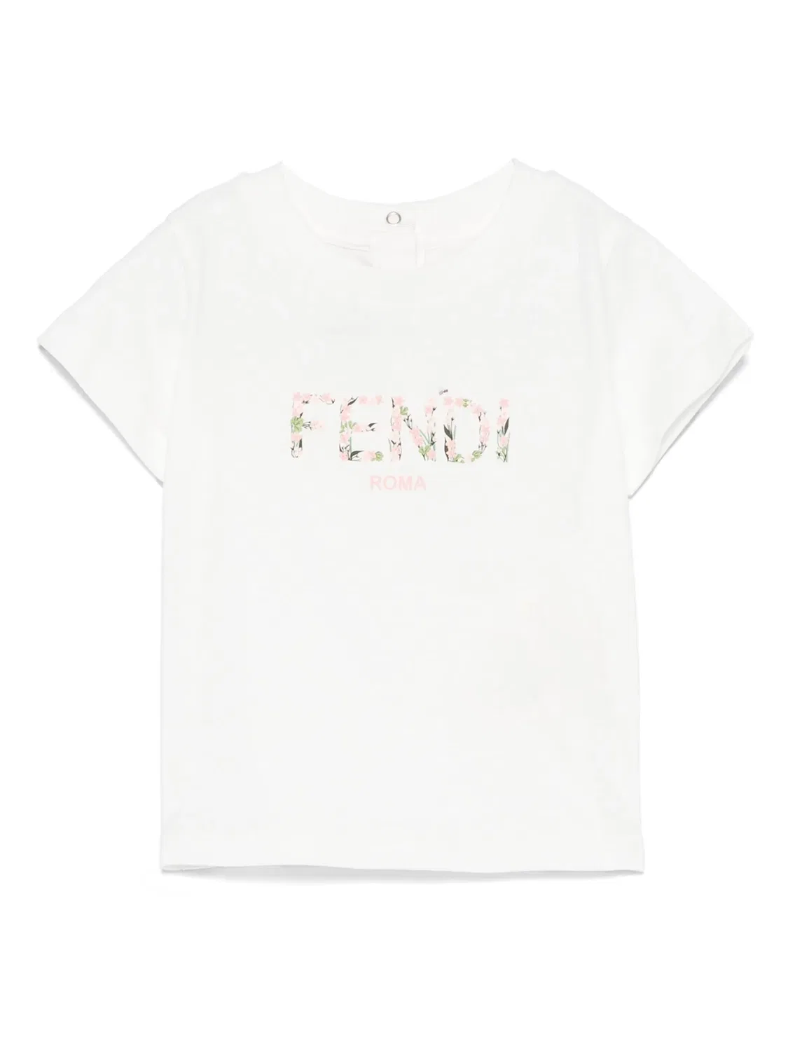 Футболка с принтом логотипа FENDI, белый