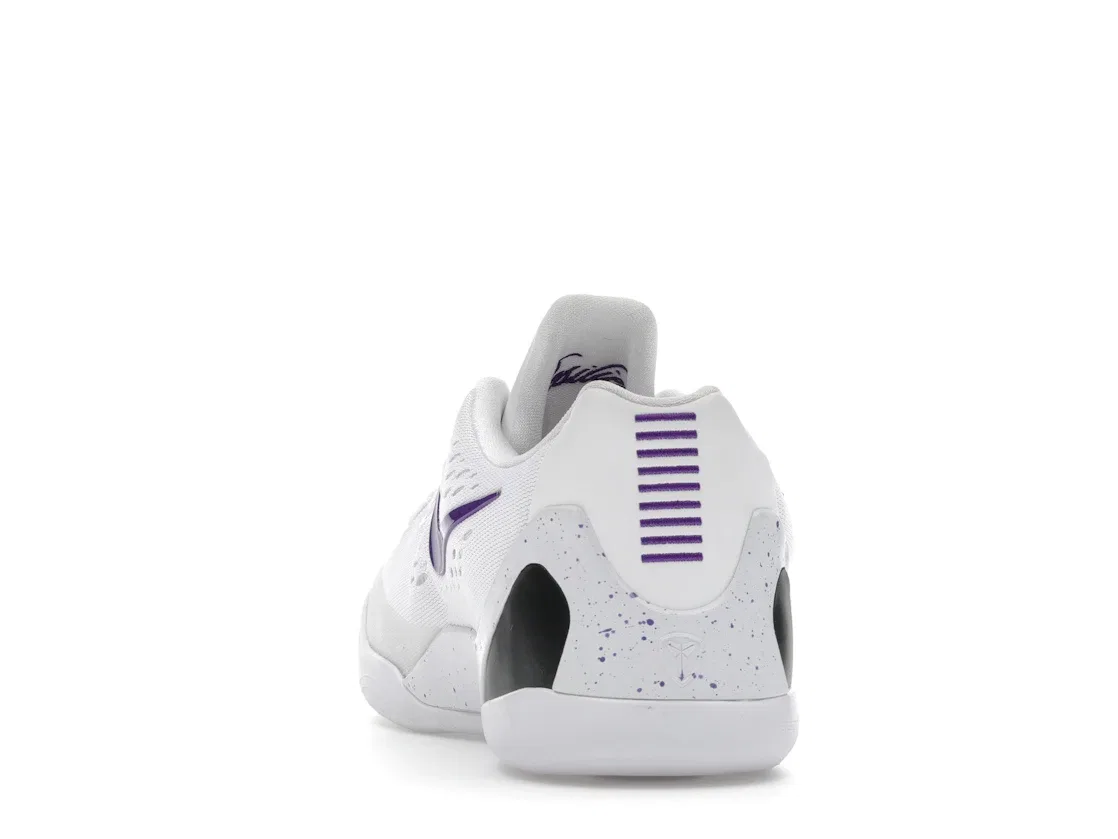 Детские кроссовки для баскетбола Nike Kobe 9 EM Low TB, White Court Purple White — фото 4