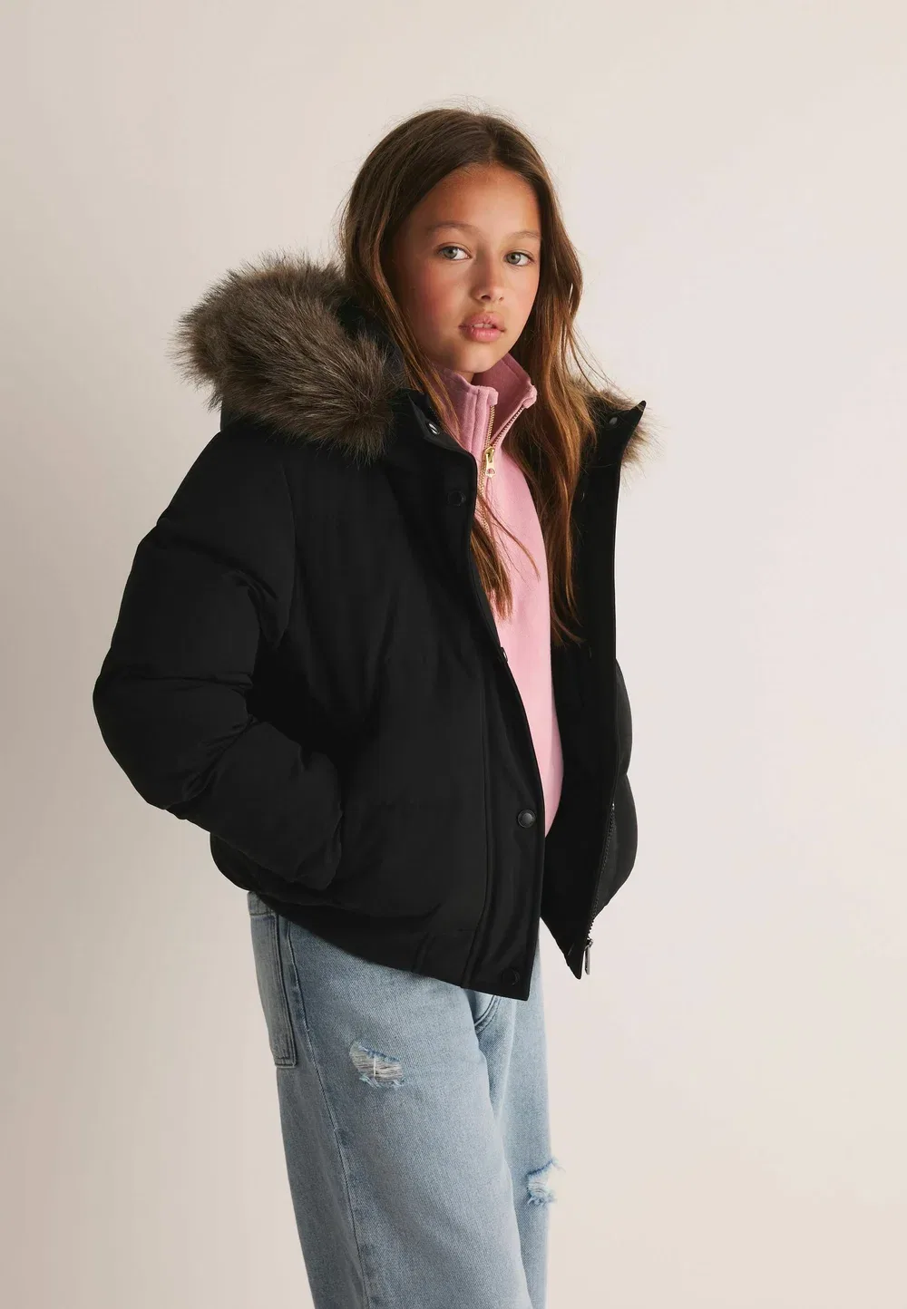 Утепленная куртка-бомбер Everest - зимняя куртка Superdry & Co, Black — фото 4