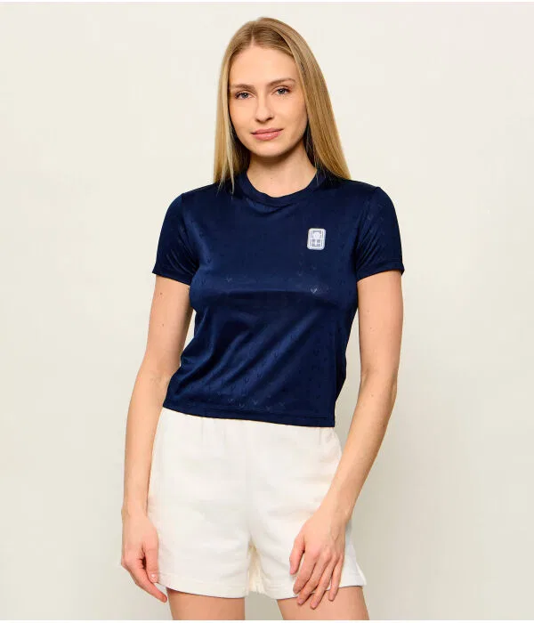 Футболка женская Lacoste Regular Fit, Blu Marino