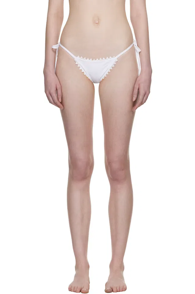 Белые плавки  бикини пико Jacquemus