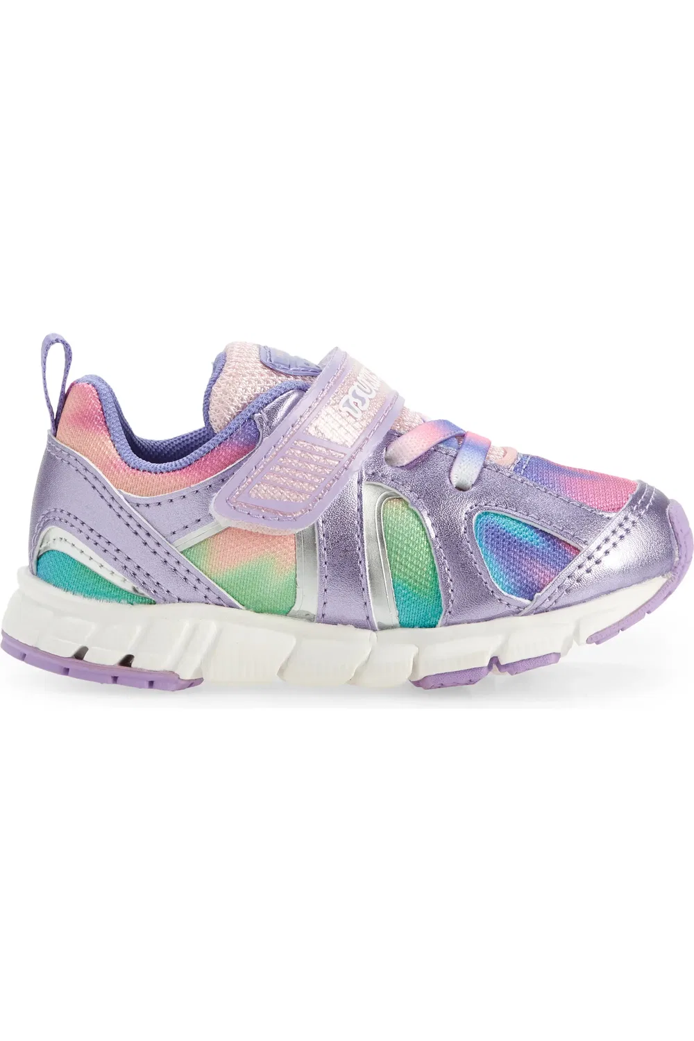 Детские кроссовки на плоской подошве Rainbow Tsukihoshi, Lavender/Multi — фото 3