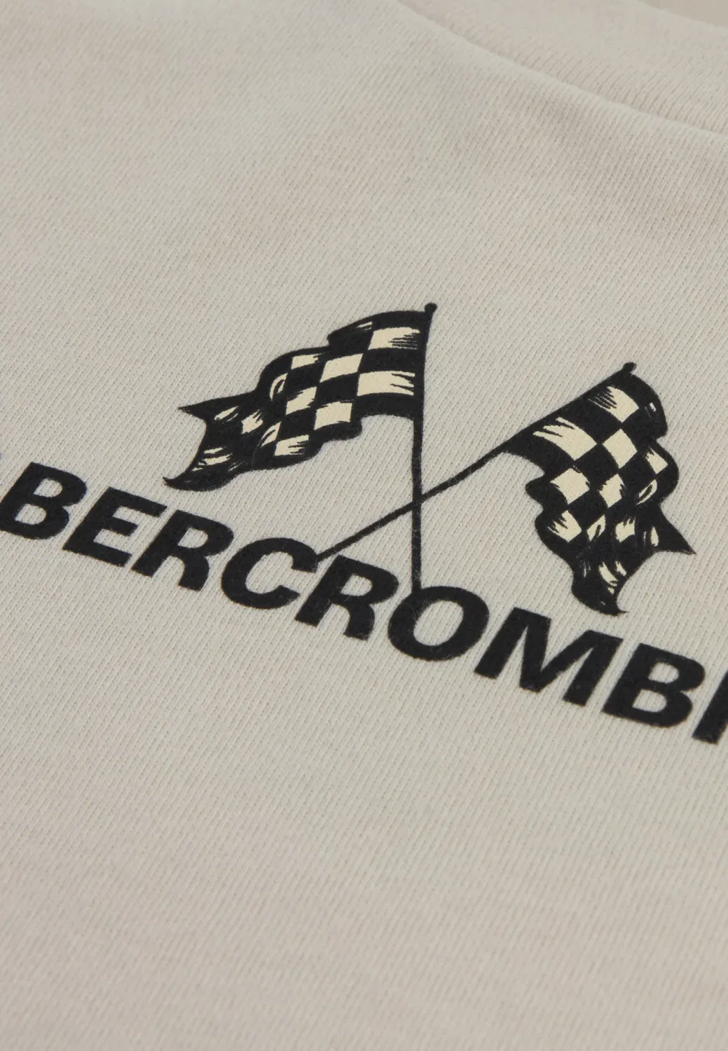 Моторы - футболка с принтом Abercrombie & Fitch, Oatmeal — фото 3