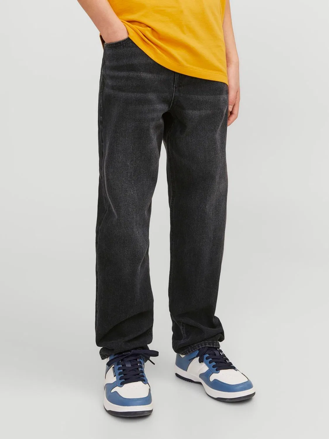 Джинсы свободного кроя Chris, JACK & JONES Junior, черные