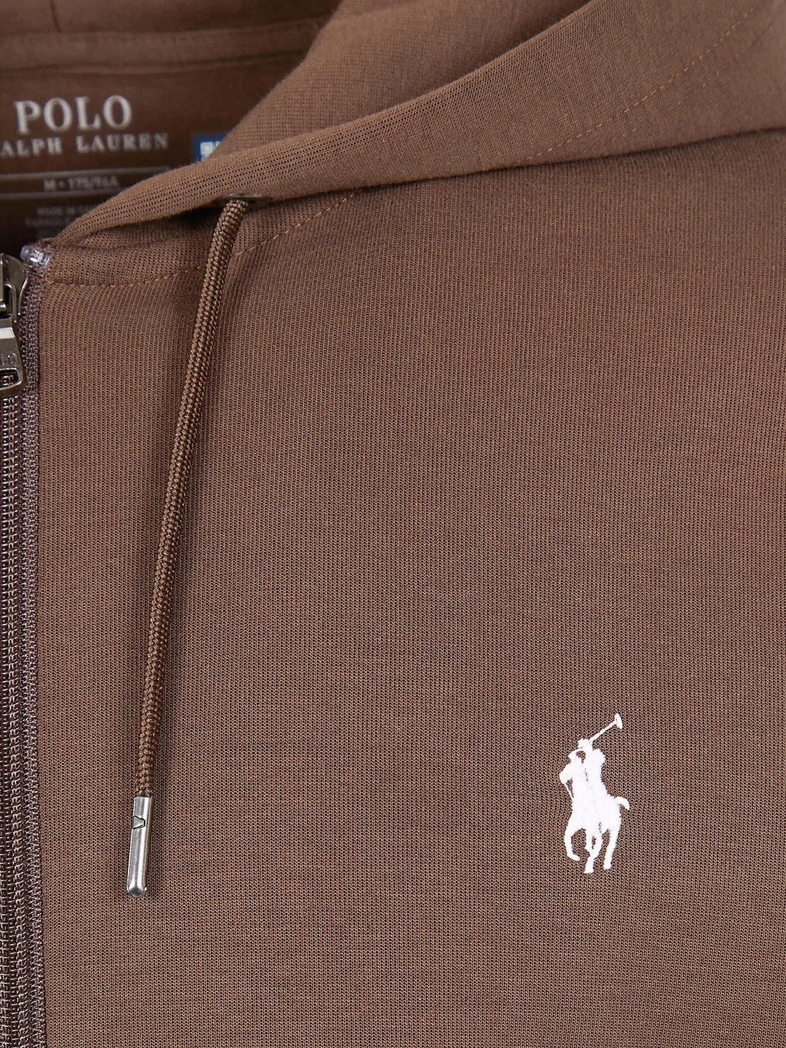 Куртка с молнией и капюшоном Polo Ralph Lauren, коричневый — фото 2