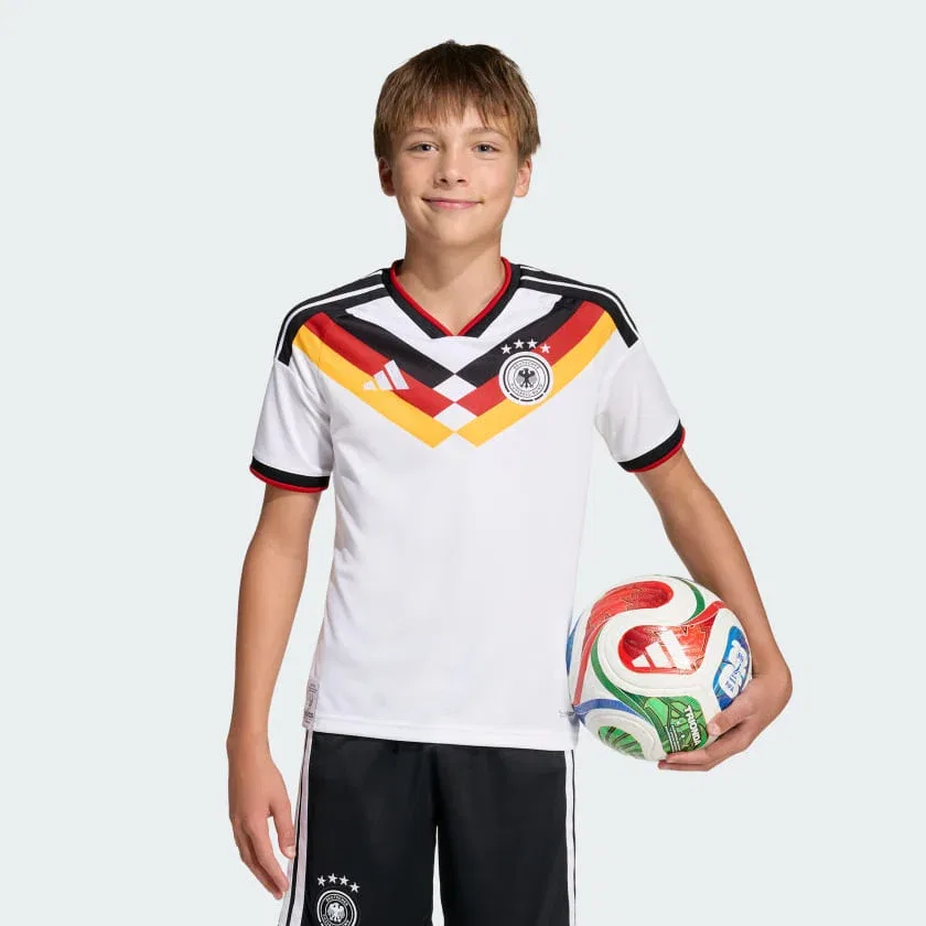 Детская футболка для мальчиков с принтом Germany 26 Home Kids Jersey adidas, White — фото 3