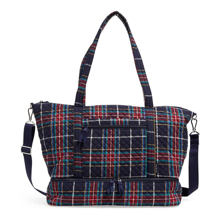 

Сумка дорожная Vera Bradley Cotton Deluxe Women's, темно-синий/красный/зеленый