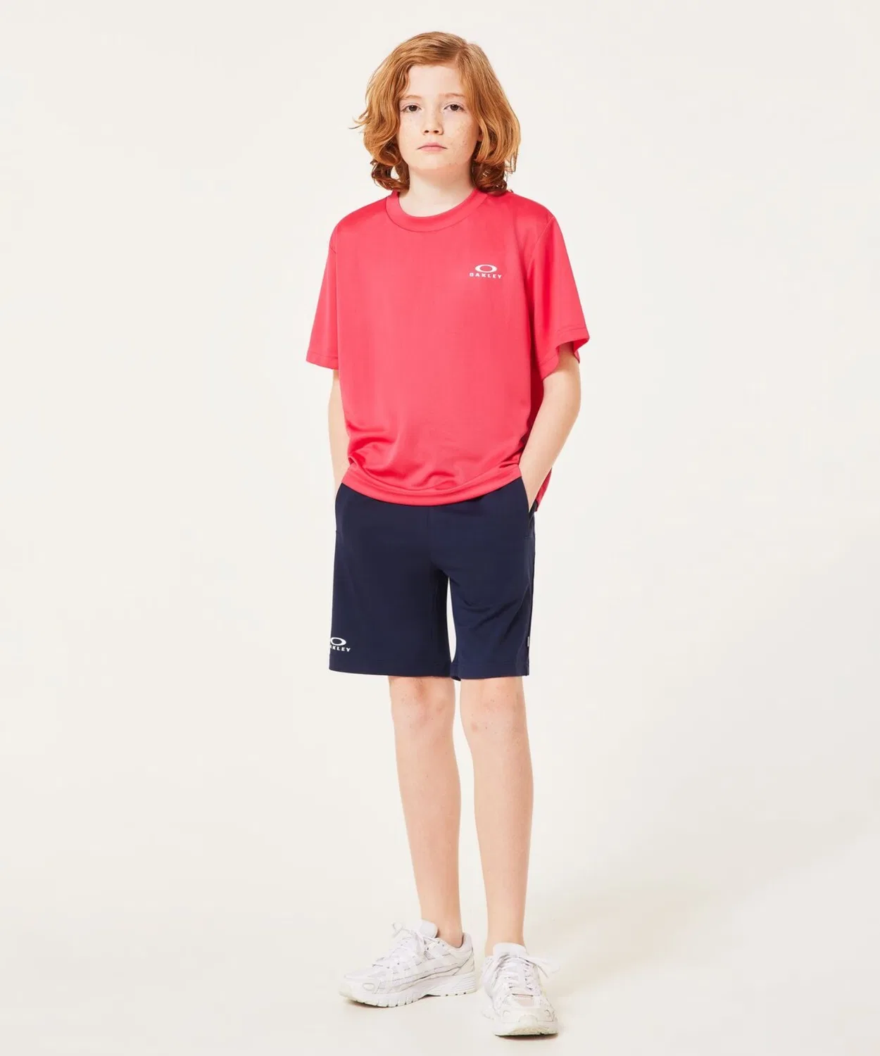 Детские шорты с принтом YTR Tech Cold Shorts OAKLEY, Navy — фото 2
