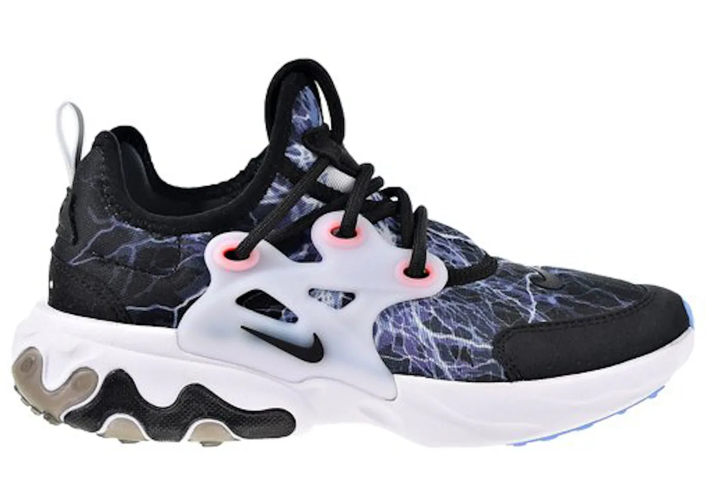 Детские кроссовки Lifestyle Nike React Presto, Black/Habanero Red/University Blue/Black